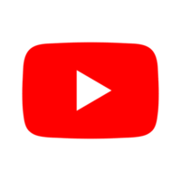 YouTube logo with red background and white play button