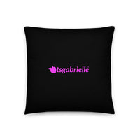 tsgabrielle® • Flamant 🦩 Rose • Pillows • Black • 3 Sizes