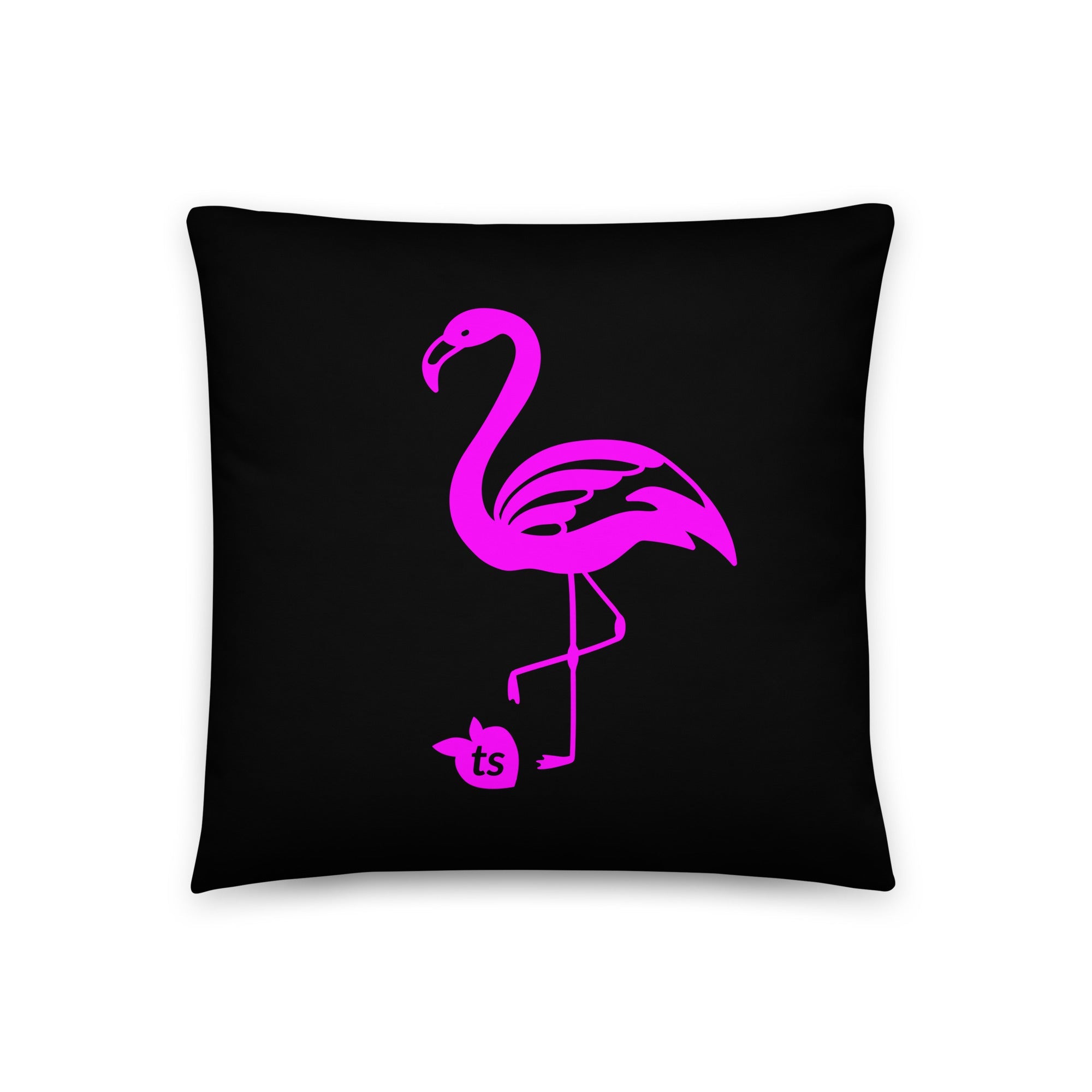 tsgabrielle® • Flamant 🦩 Rose • Pillows • Black • 3 Sizes