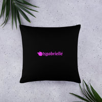 tsgabrielle® • Flamant 🦩 Rose • Pillows • Black • 3 Sizes