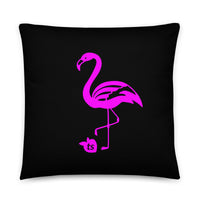 tsgabrielle® • Flamant 🦩 Rose • Pillows • Black • 3 Sizes