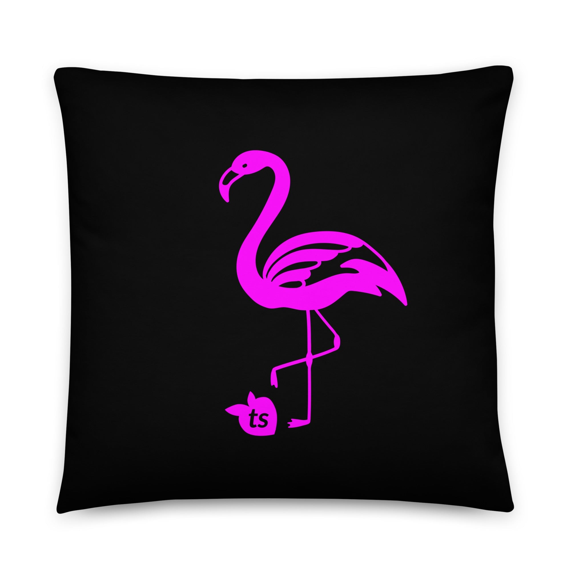 tsgabrielle® • Flamant 🦩 Rose • Pillows • Black • 3 Sizes