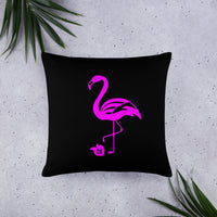 tsgabrielle® • Flamant 🦩 Rose • Pillows • Black • 3 Sizes