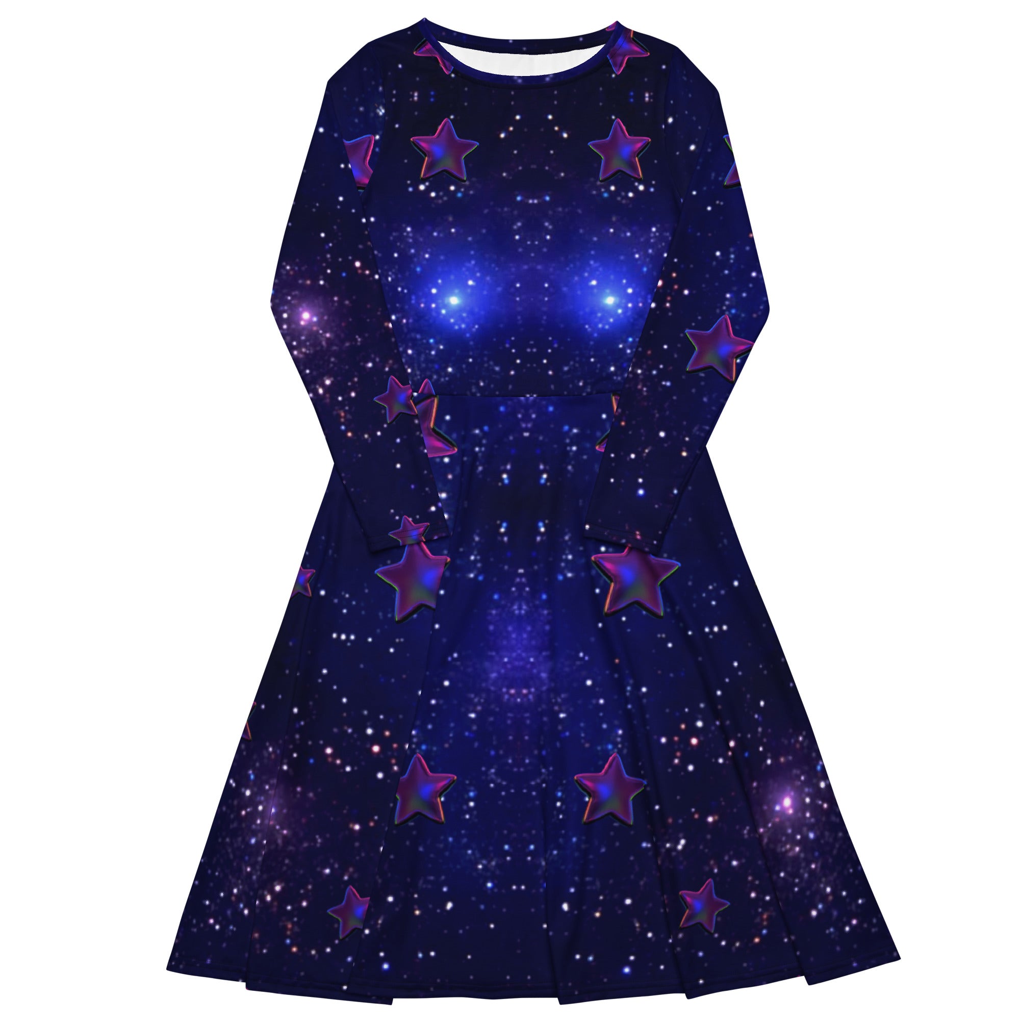 tsgabrielle® • For Her 👗 • 🌌✨ Cosmic Edition •  Long Sleeve Midi Dress