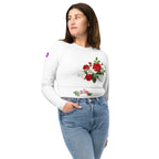 tsgabrielle® • Trans / Women's • TransFLOWer • Long-Sleeve Crop Top • White