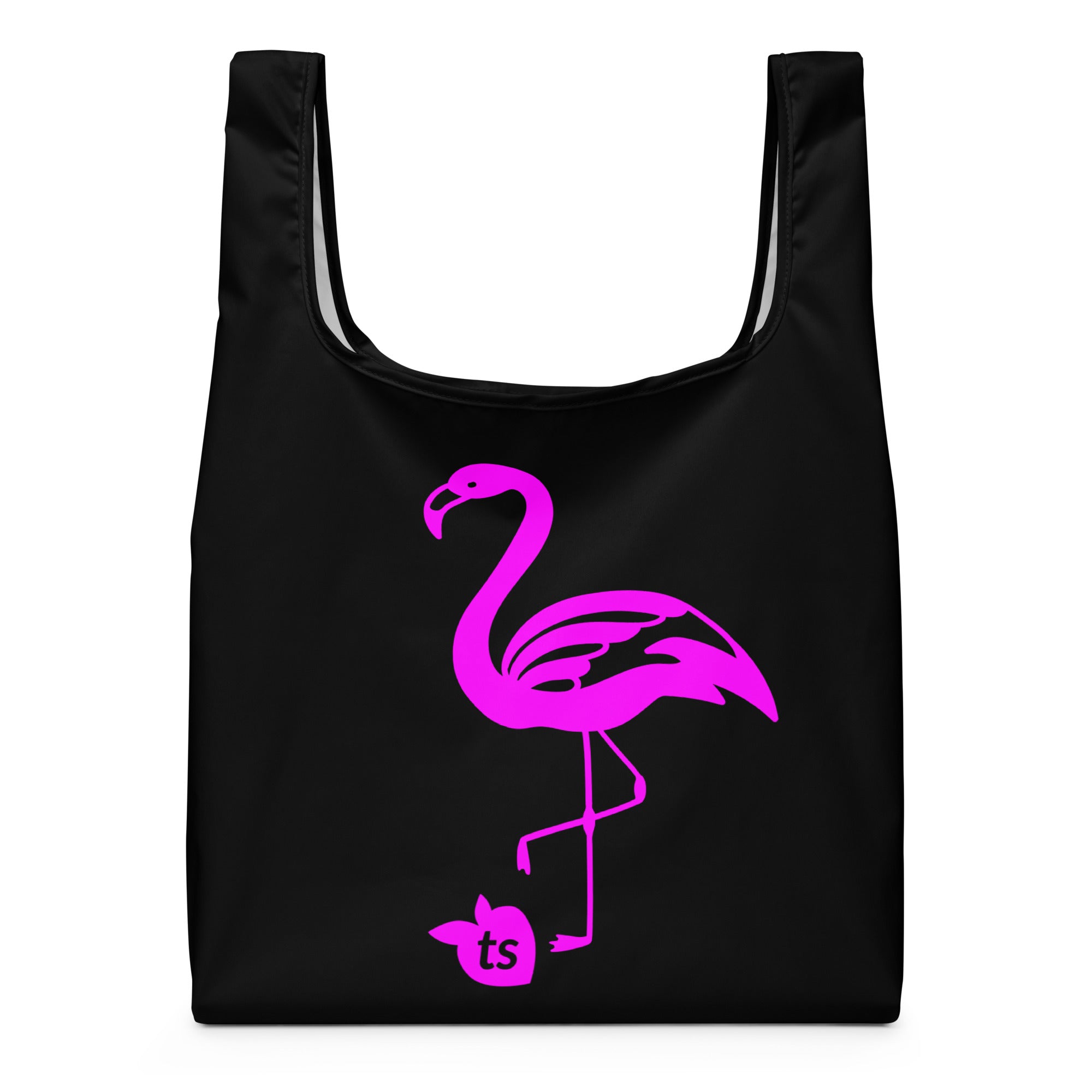 tsgabrielle® • Flamant Rose • Shopping Bag • Black