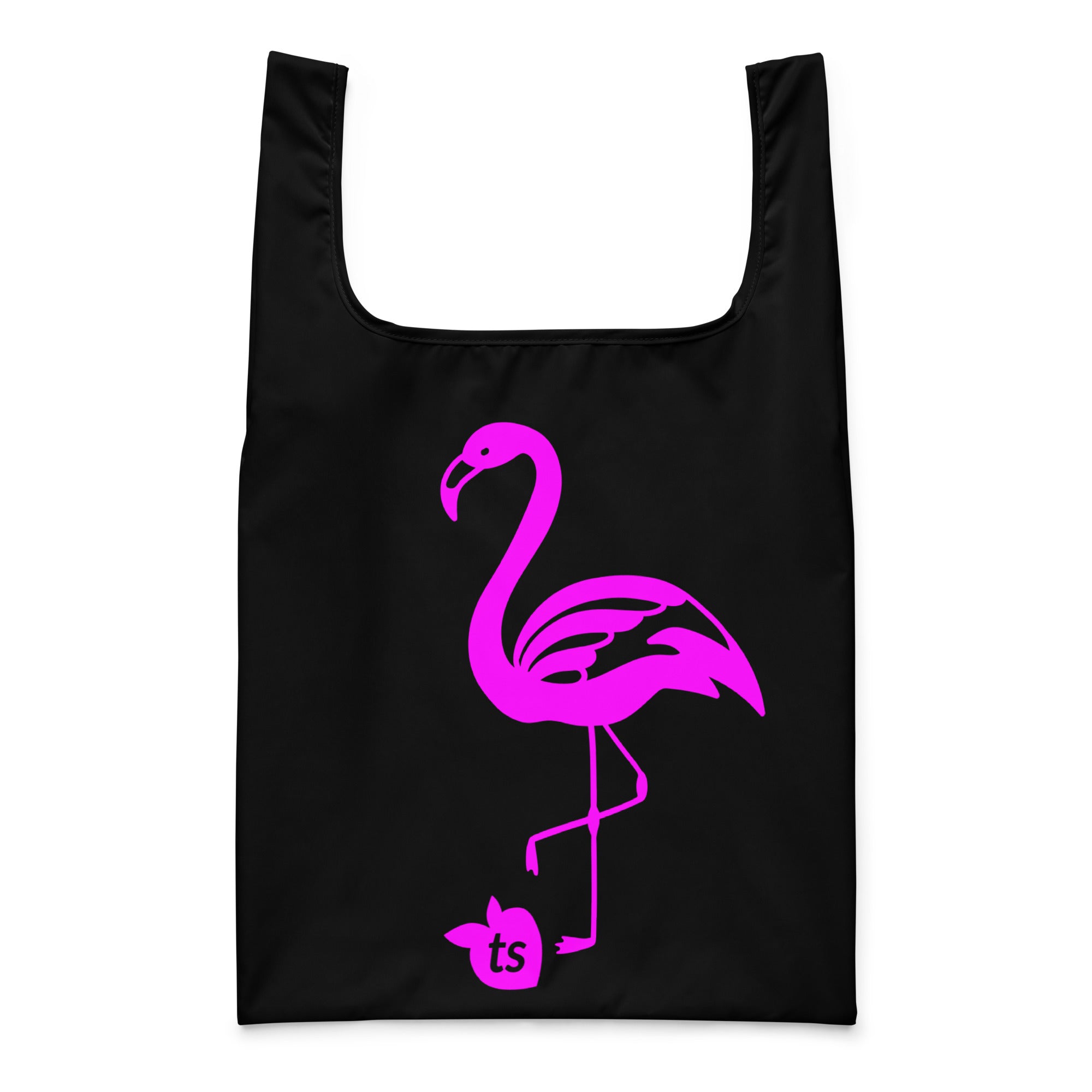 tsgabrielle® • Flamant Rose • Shopping Bag • Black