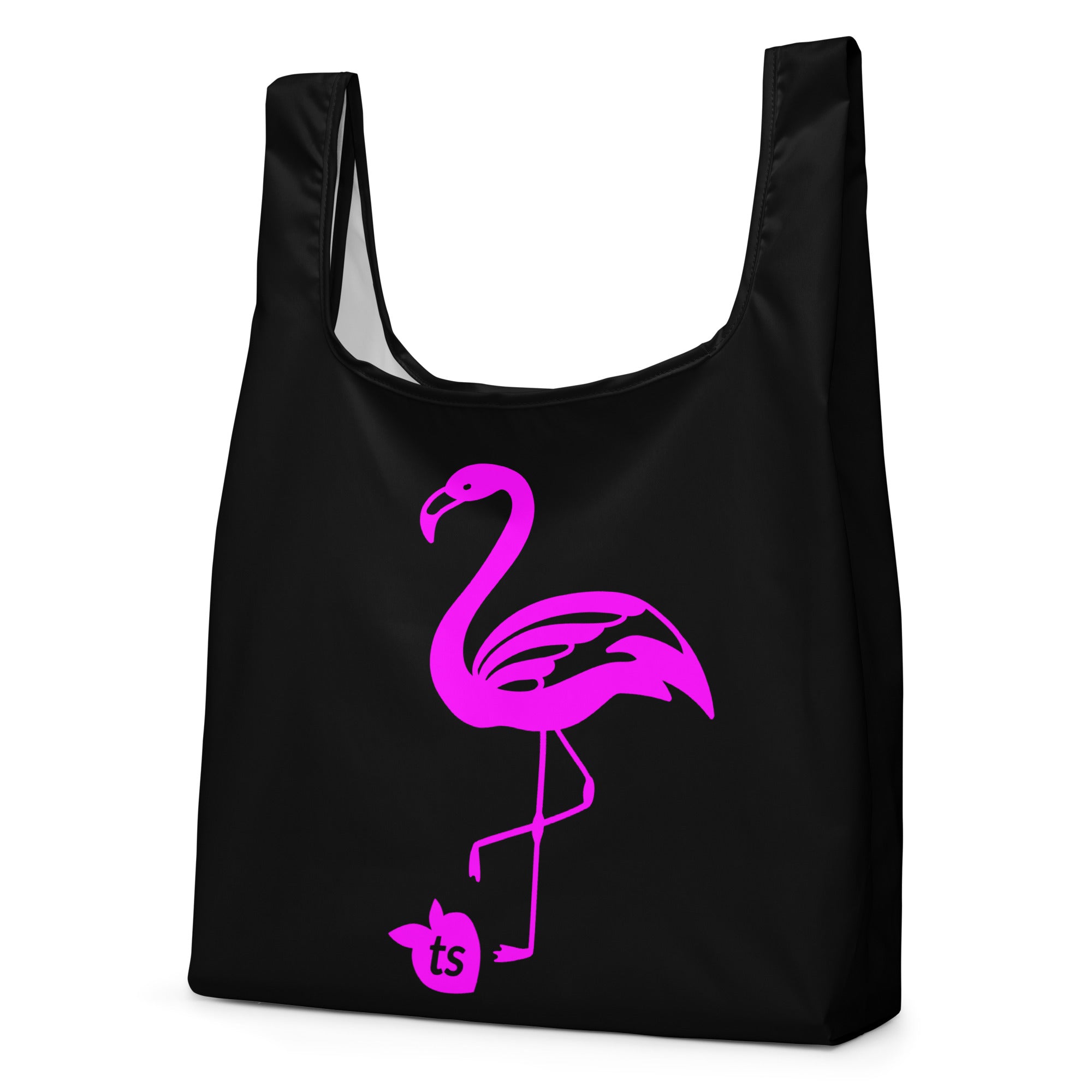 tsgabrielle® • Flamant Rose • Shopping Bag • Black