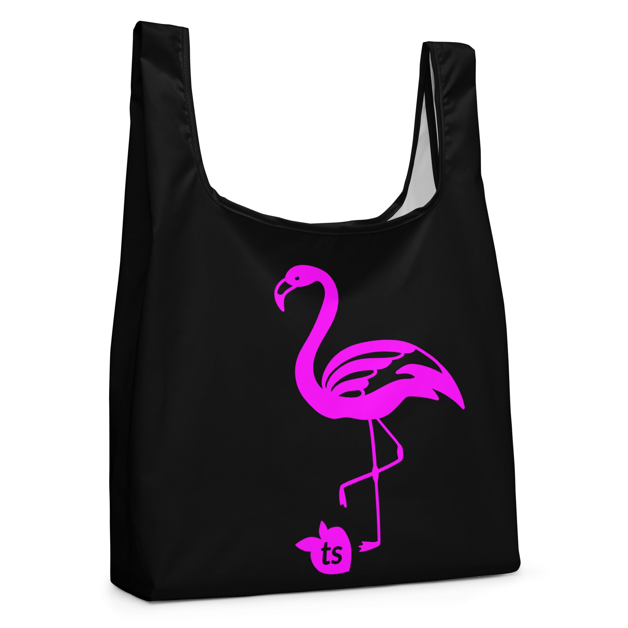 tsgabrielle® • Flamant Rose • Shopping Bag • Black