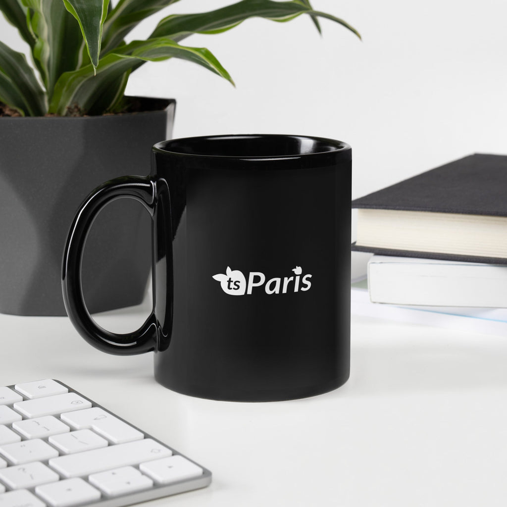 tsgabrielle® • Paris • Blankt krus • Sort • Keramik • 2 størrelser