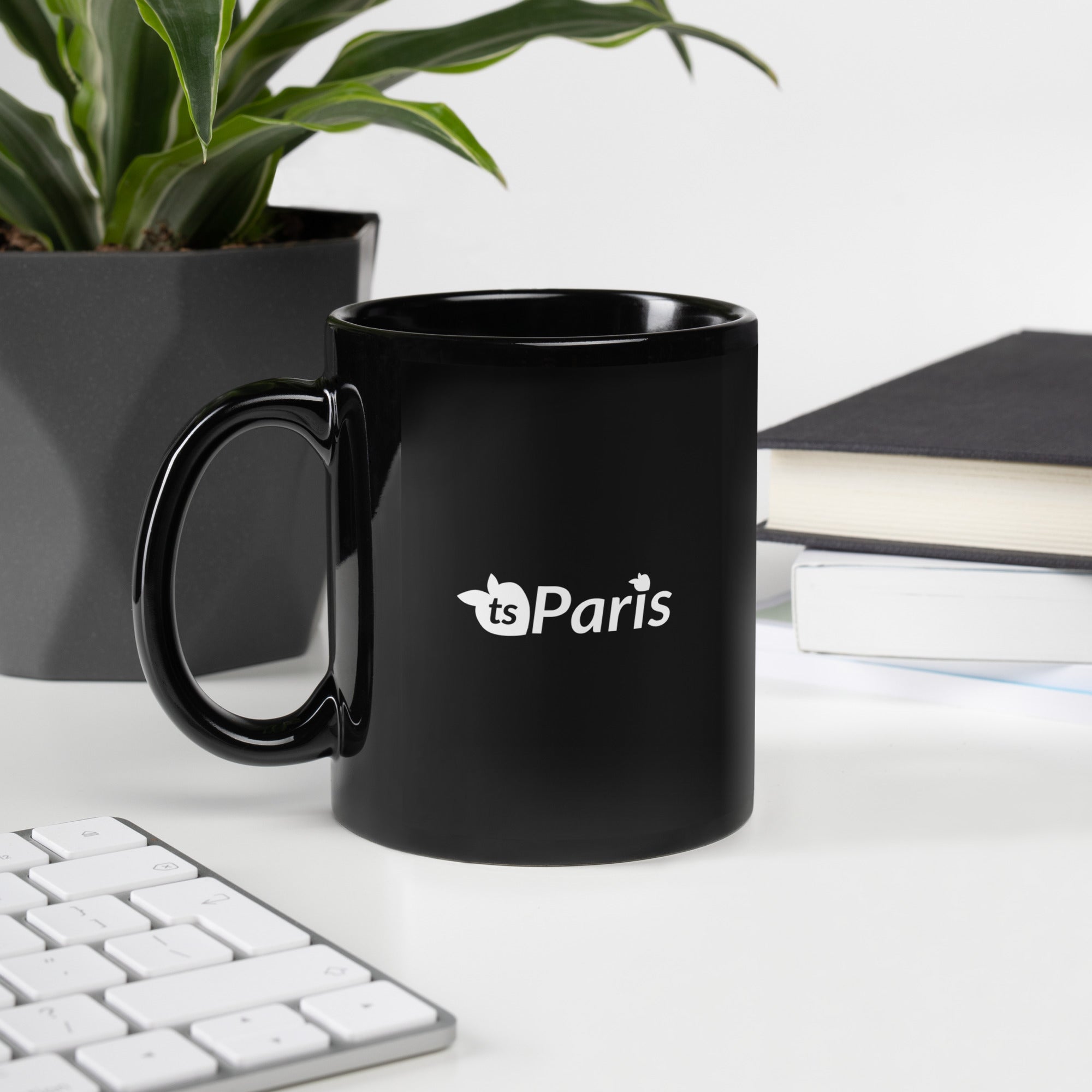 tsgabrielle® • Paris • Blankt krus • Sort • Keramik • 2 størrelser