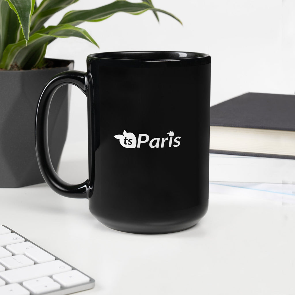 tsgabrielle® • Paris • Blankt krus • Sort • Keramik • 2 størrelser
