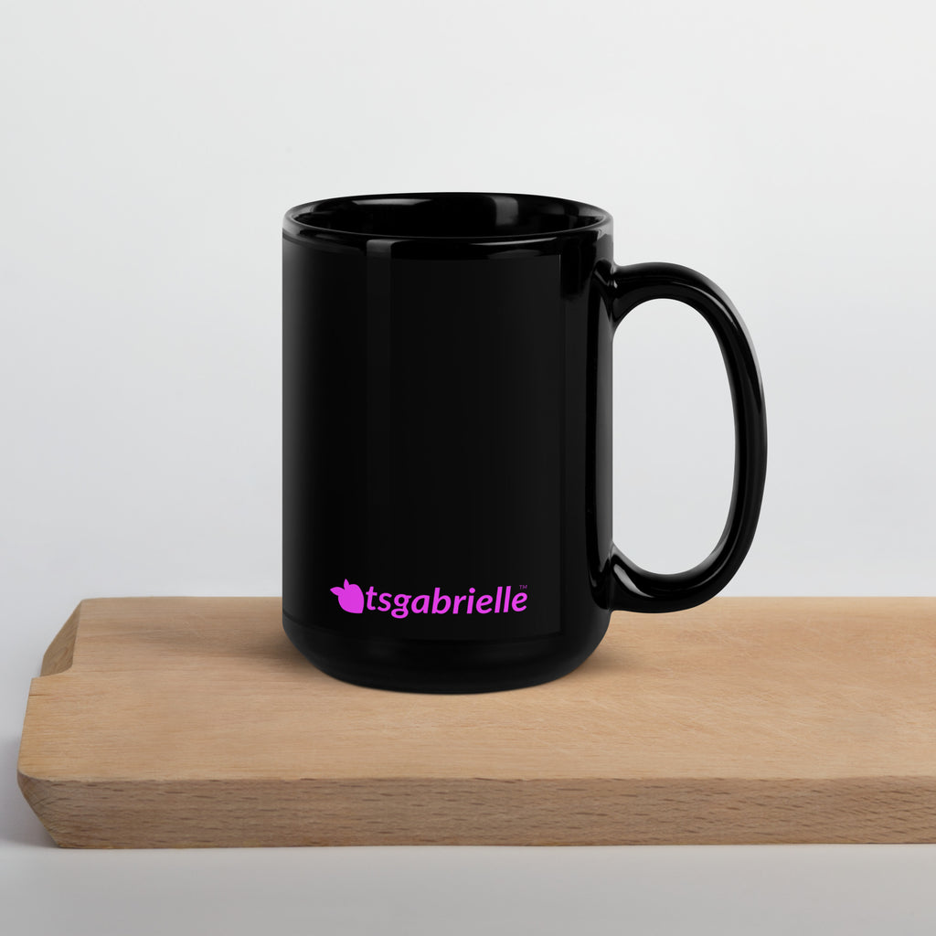 tsgabrielle • Flamant Rose • Glossy Mug • Black • Ceramic • 2 Sizes
