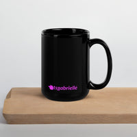 tsgabrielle® • Flamant 🦩 Rose • Glossy Mug • Black • Ceramic • 2 Sizes