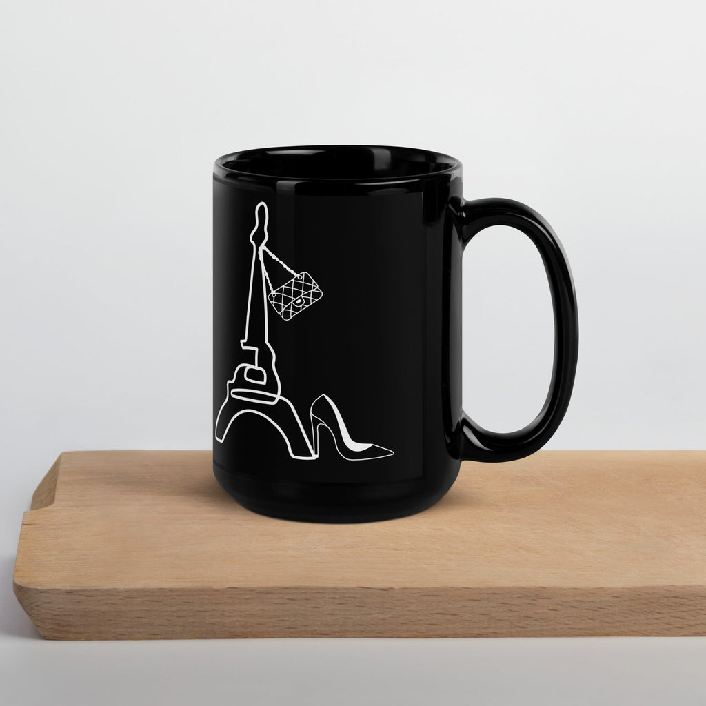 tsgabrielle® • Paris • Blankt krus • Sort • Keramik • 2 størrelser