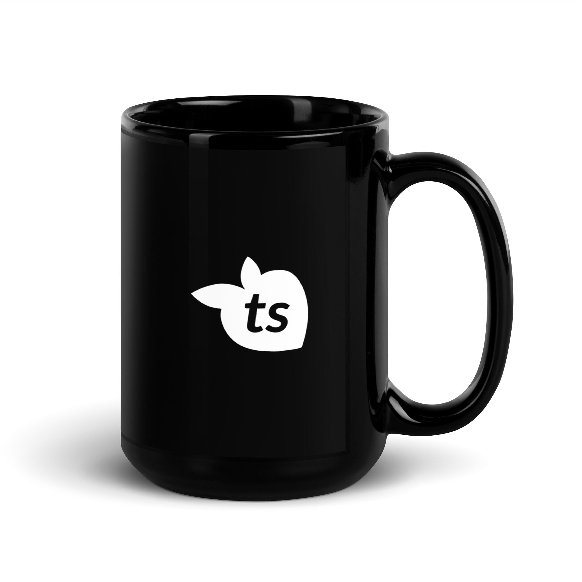 tsgabrielle® • Glossy Mug • Black • Ceramic • 2 Sizes • 15 oz Black Ceramic
