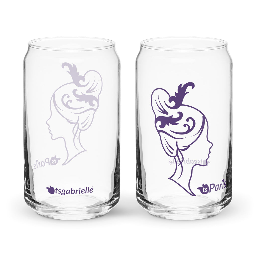 tsgabrielle® • Paris - Marie Antoinette • Can-Shaped Glass • 16 oz • 2 Options