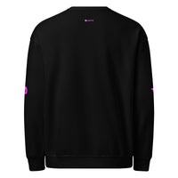 tsgabrielle® • For Her👗 • Flamant 🦩Rose • Crew Neck Sweatshirt • Black •