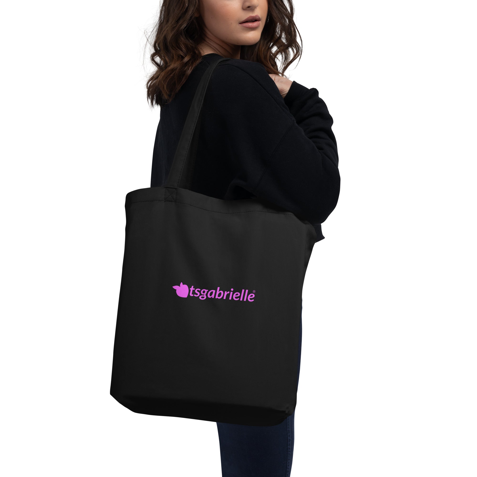 tsgabrielle® • Flamant Rose • Bag • Black • 100% Cotton Organic