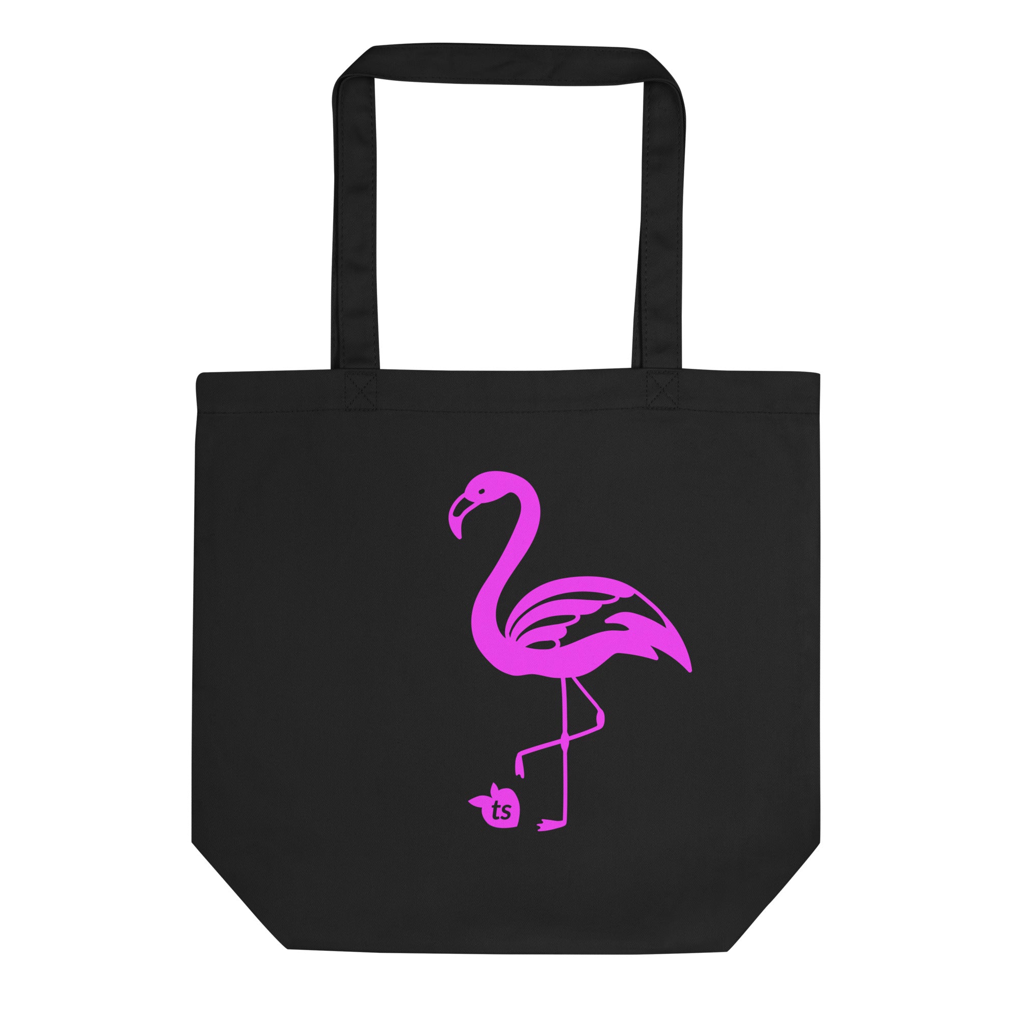 tsgabrielle® • Flamant Rose • Bag • Black • 100% Cotton Organic