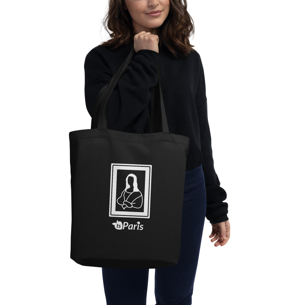 tsgabrielle® • Paris - Da Vinci • Tote Bag • Black • 100% Cotton Organic