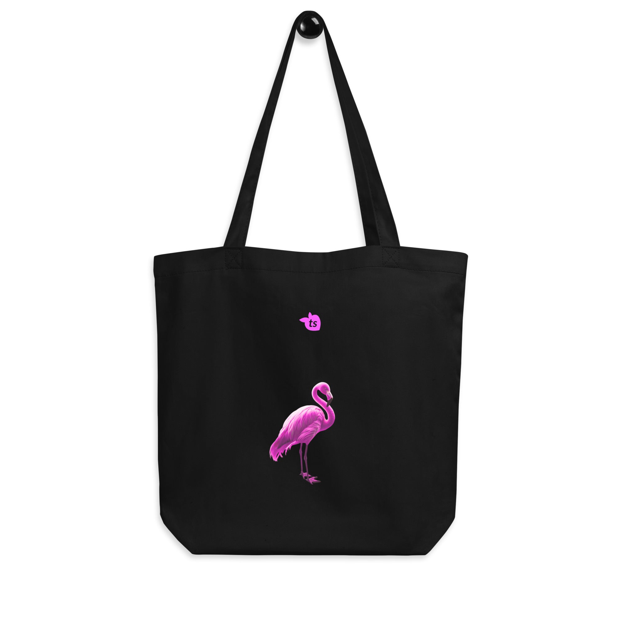 tsgabrielle® • Flamant 🦩 Rose • Bag • Black • 100% Cotton Organic