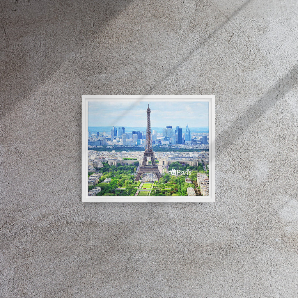 tsgabrielle® • Paris - La Tour Eiffel • Framed Canvas • Wood Frame • 11" × 14”