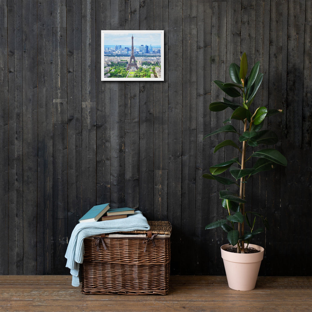 tsgabrielle® • Paris - La Tour Eiffel • Framed Canvas • Wood Frame • 11" × 14”