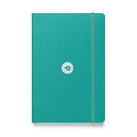 JournalBook® by tsgabrielle • Hardcover Bound Notebook • 8 Colors • Turquoise Lined Beige