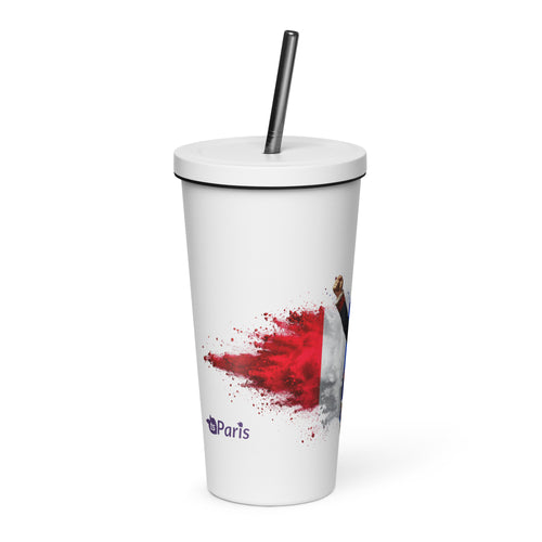 tsgabrielle® • Paříž - Napoleon Bonaparte • Tumbler • Nerezová ocel • Bílá • 20 oz