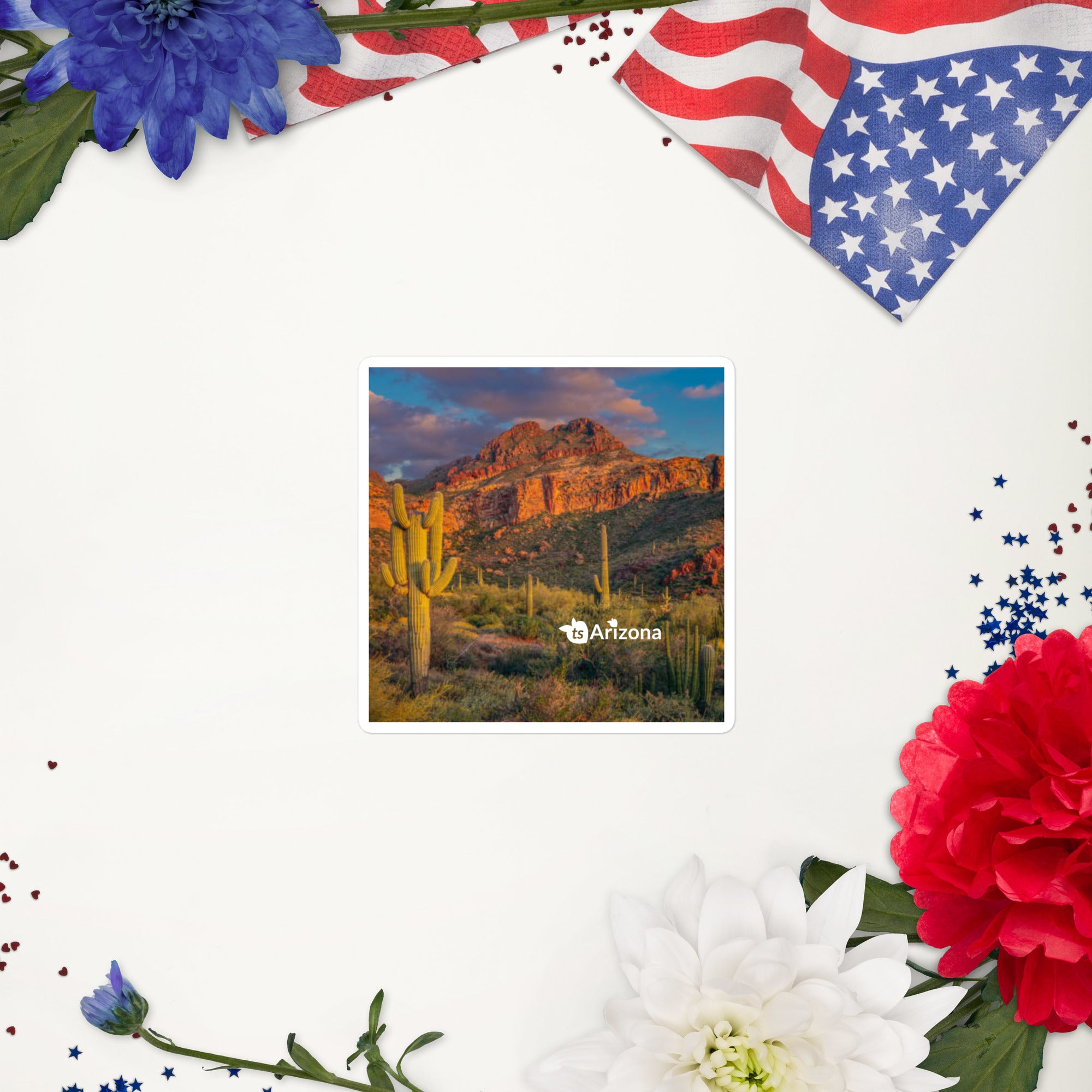 250 - tsgabrielle® • Arizona - Tucson-bjergkæden • Klistermærker uden bobler • 3 størrelser