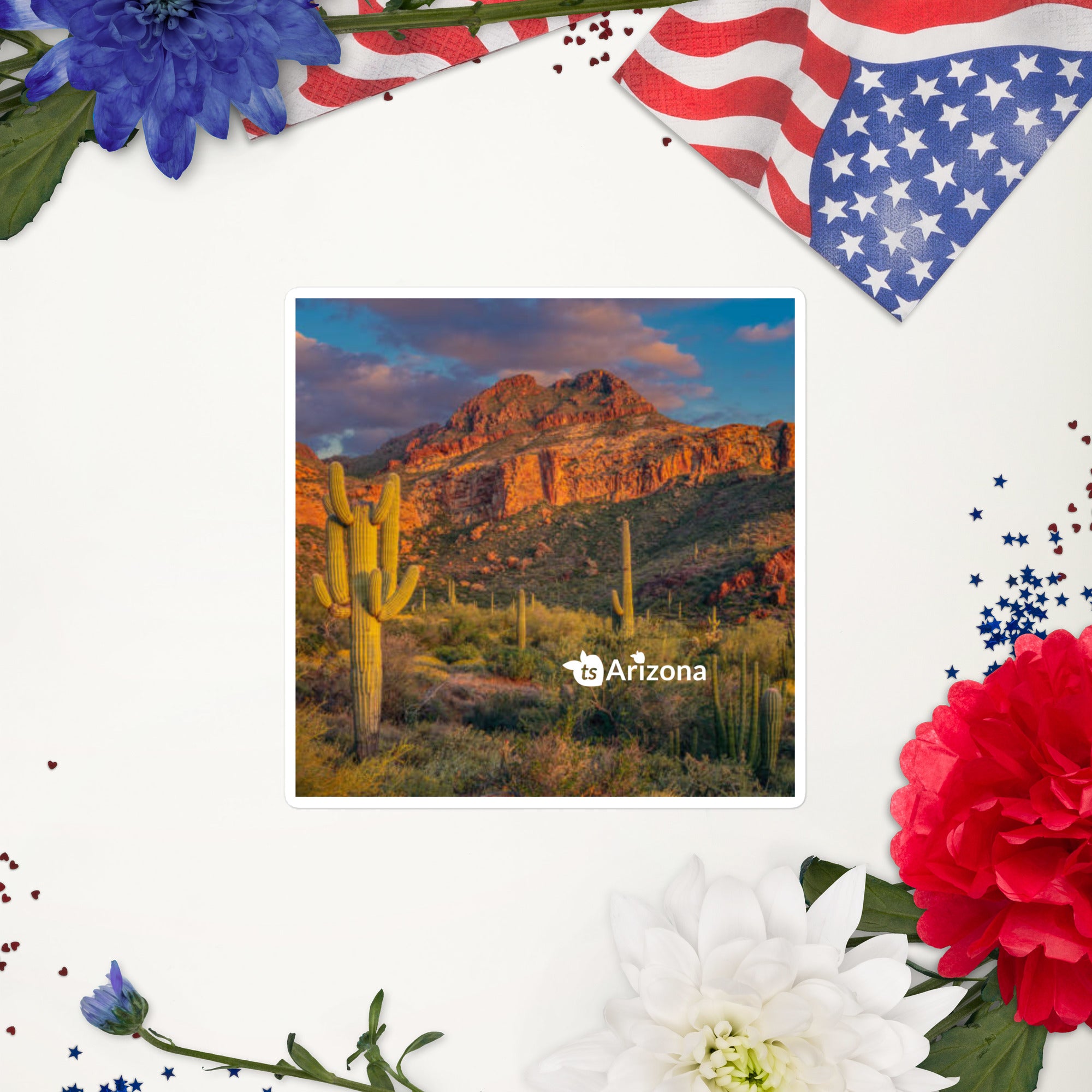 250 - tsgabrielle® • Arizona - Tucson-bjergkæden • Klistermærker uden bobler • 3 størrelser