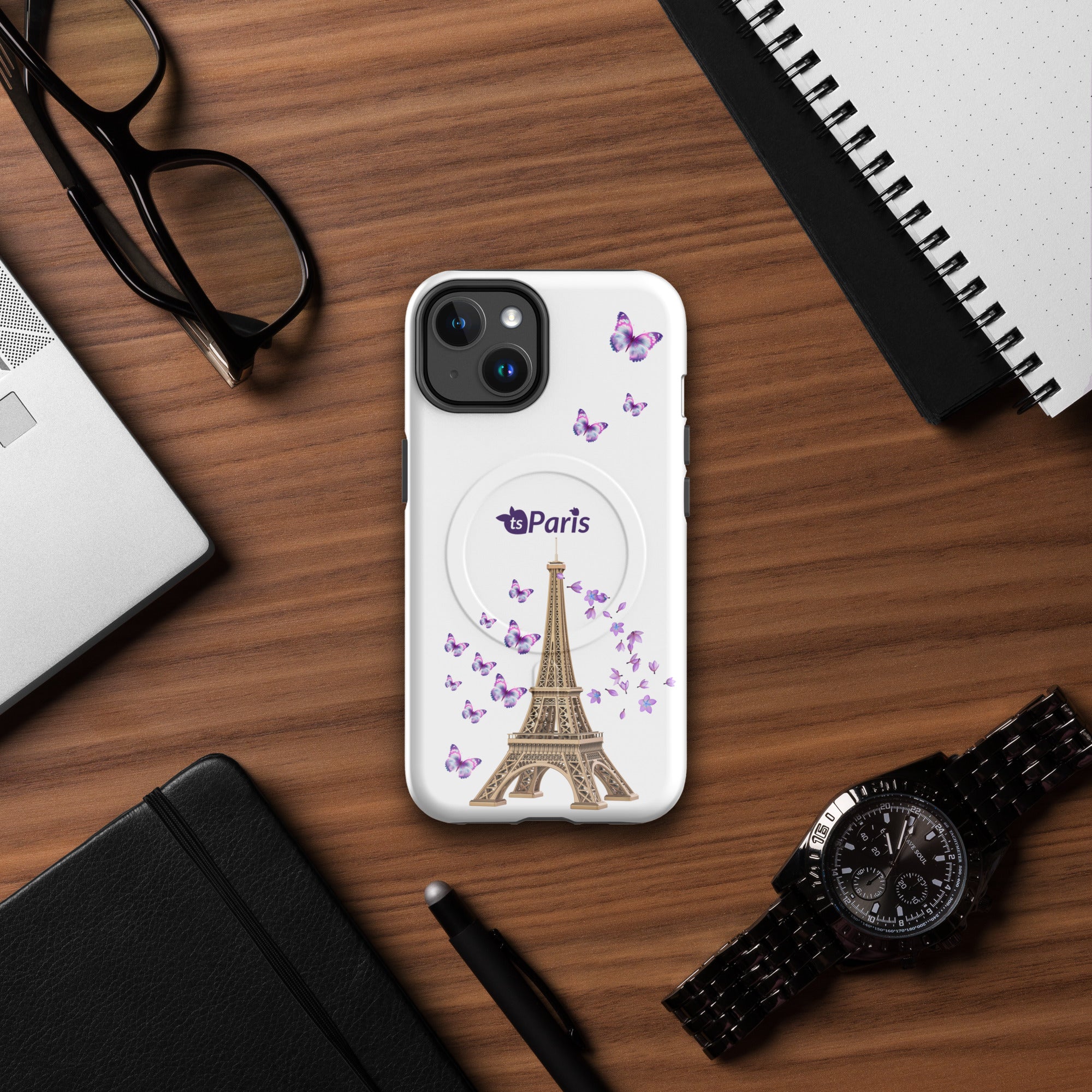tsgabrielle® • Paris - La Tour Eiffel • Tough Case Compatible with iPhone® • MagSafe® • Latest Models •