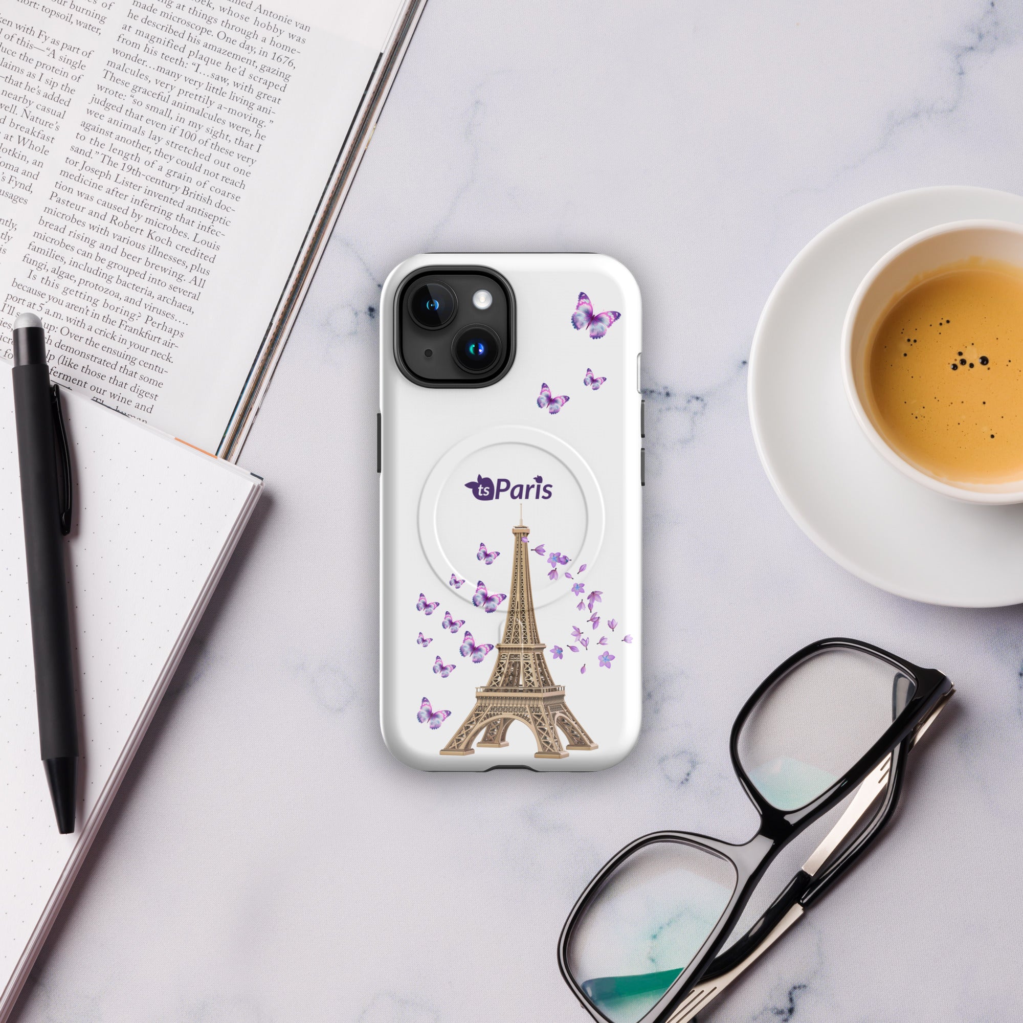 tsgabrielle® • Paris - La Tour Eiffel • Tough Case Compatible with iPhone® • MagSafe® • Latest Models •