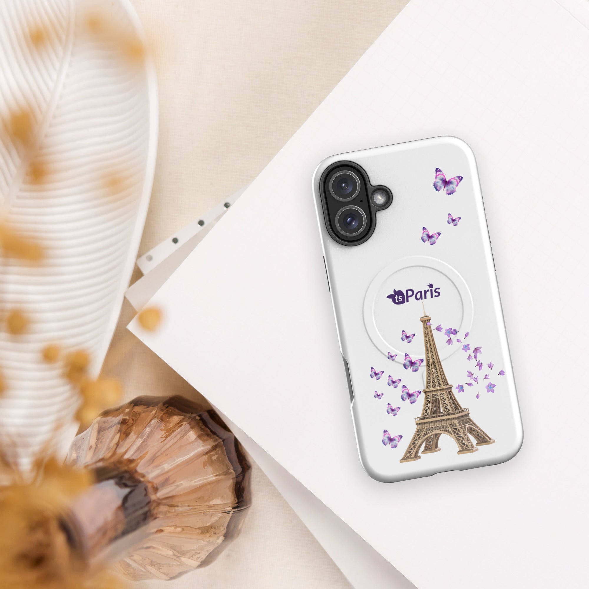 tsgabrielle® • Paris - La Tour Eiffel • Tough Case Compatible with iPhone® • MagSafe® • Latest Models •