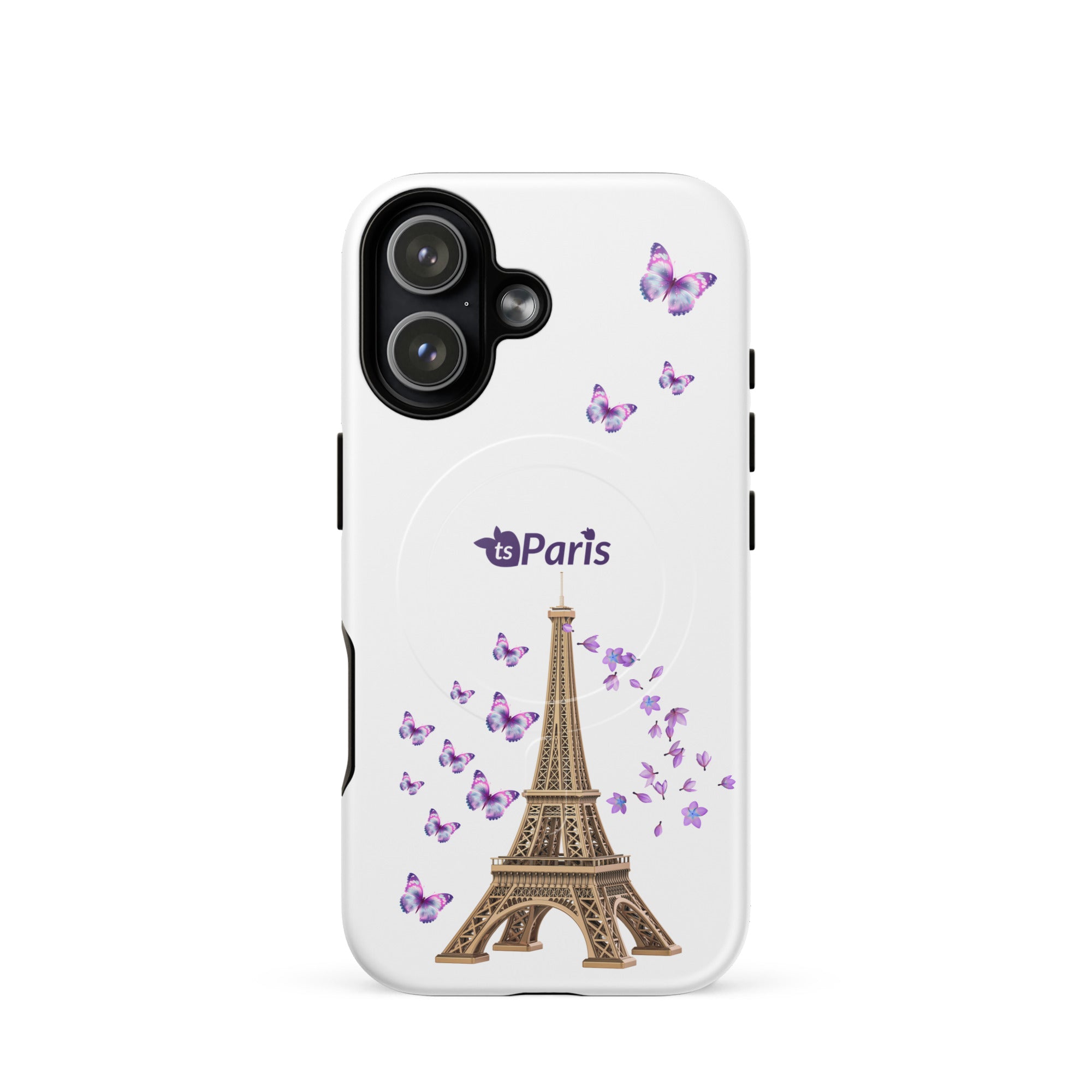 tsgabrielle® • Paris - La Tour Eiffel • Tough Case Compatible with iPhone® • MagSafe® • Latest Models • iPhone 17 White Back cover