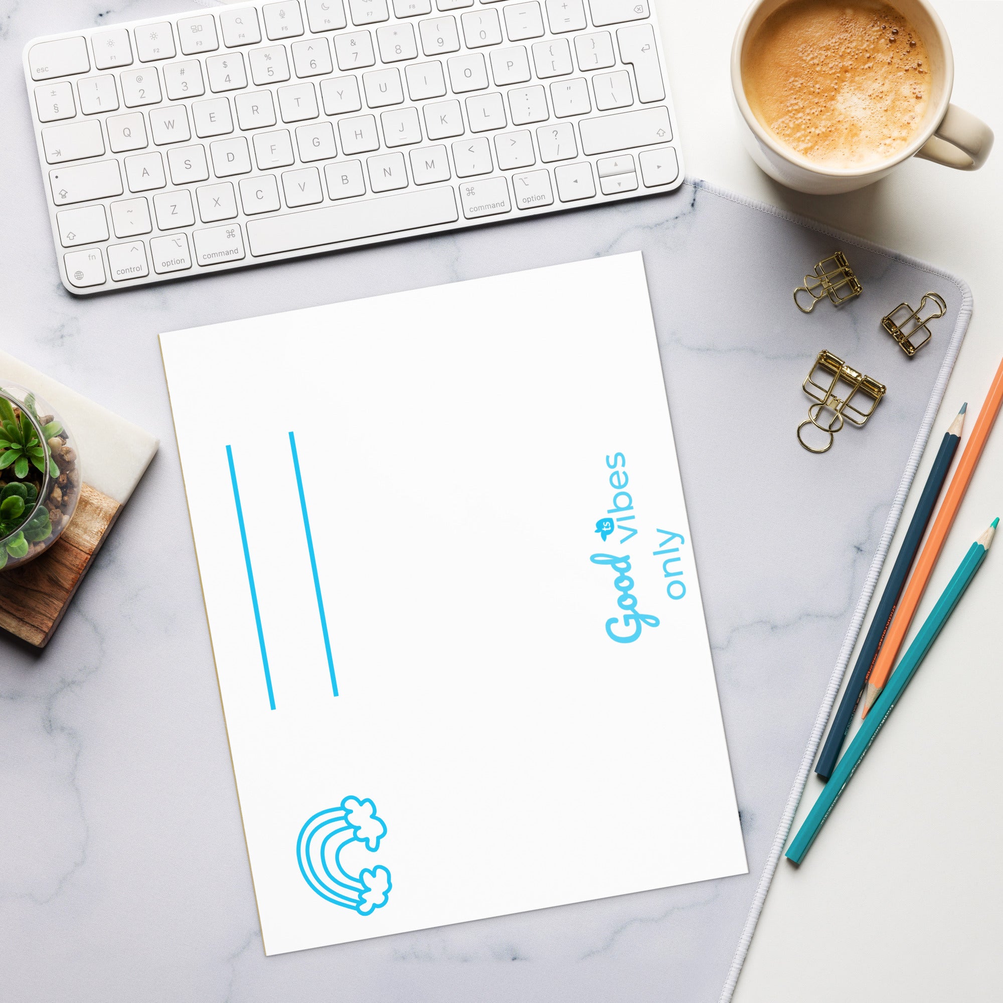 tsgabrielle® • Good Vibes Only • Notepad • White • 3 Sizes