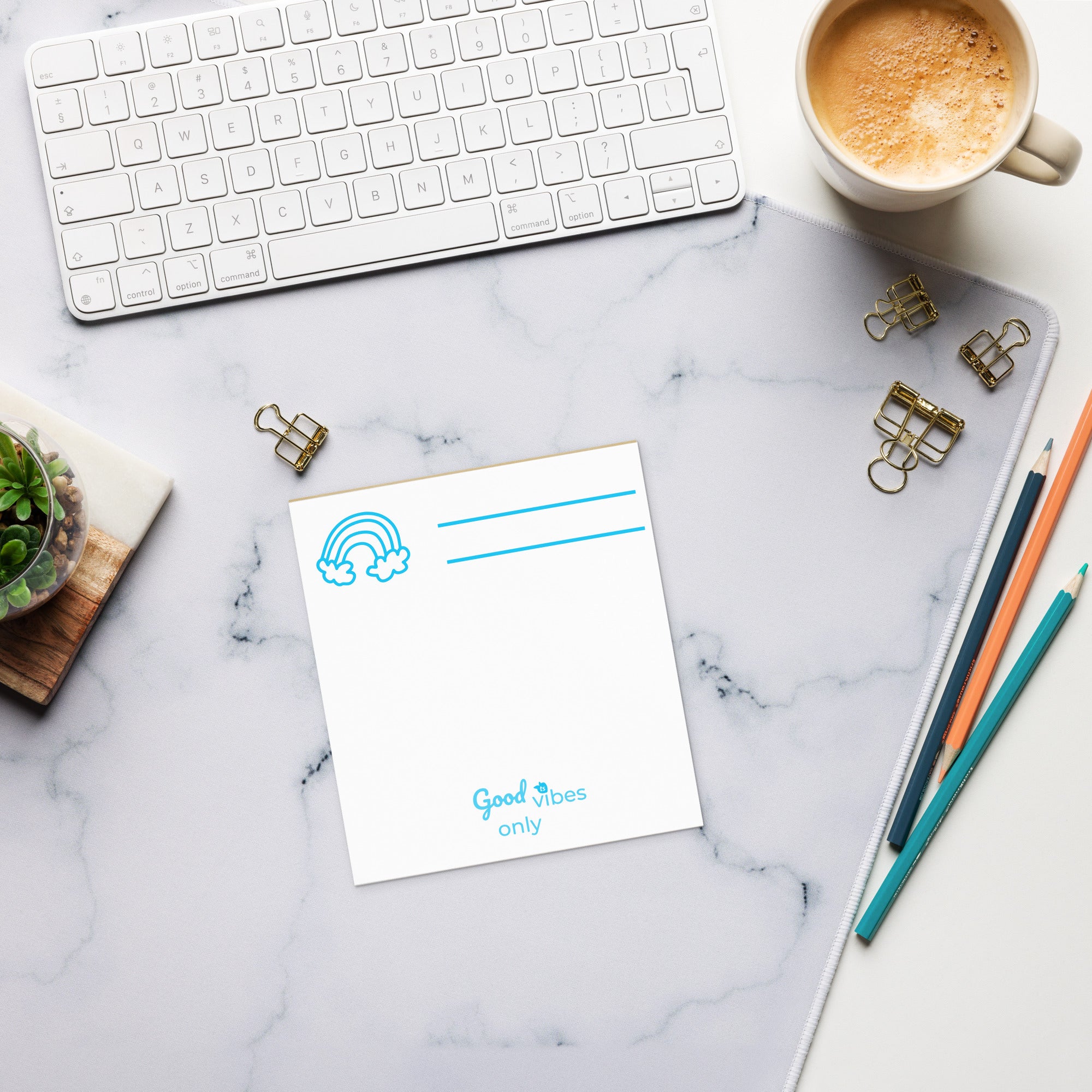 tsgabrielle® • Good Vibes Only • Notepad • White • 3 Sizes