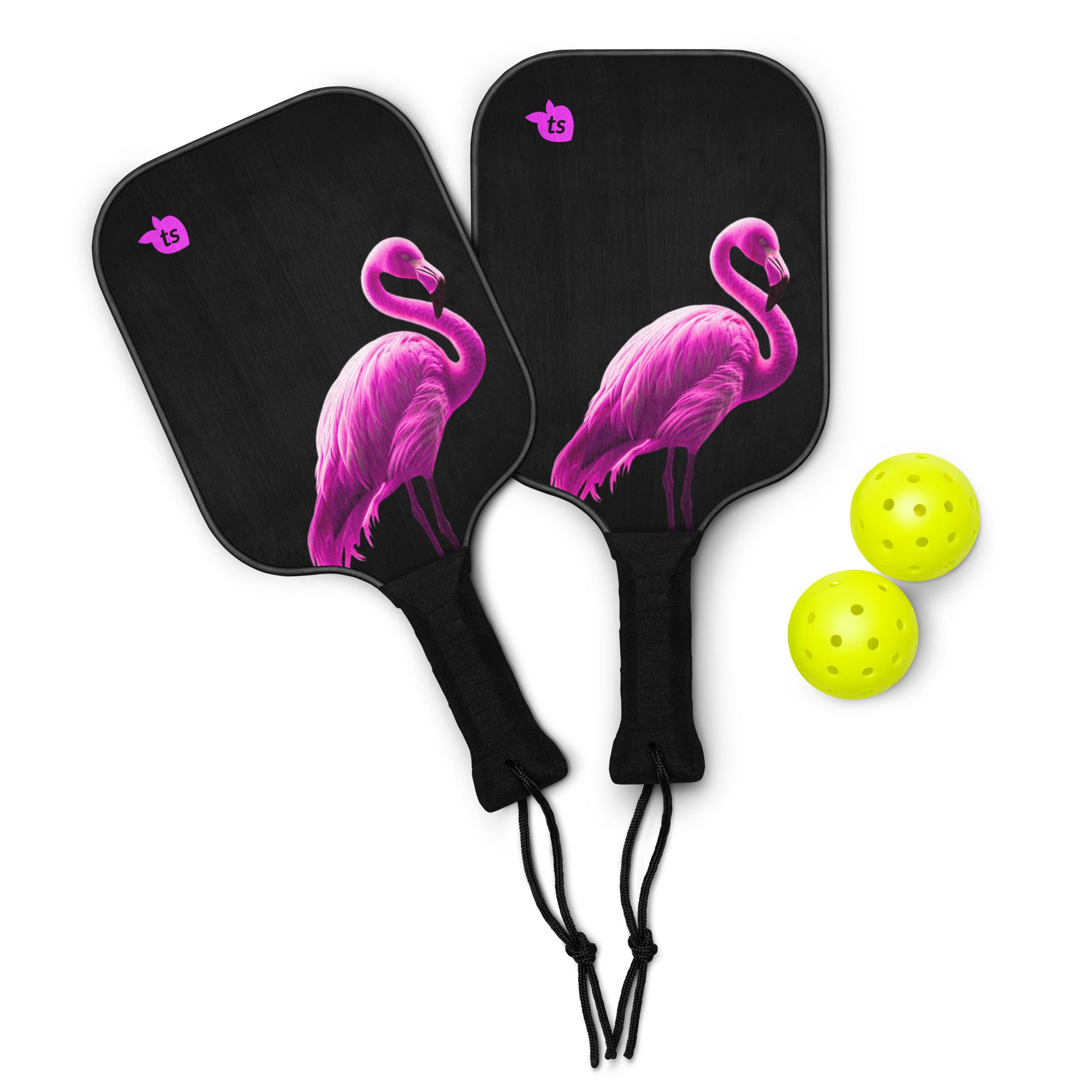tsgabrielle® • Flamant 🦩 Rose • Pickleball Paddle Set