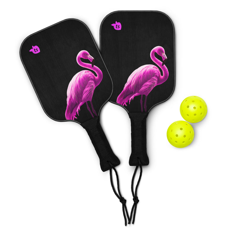 400 - tsgarielle® • Flamant Rose • Pickleball-paddelsæt • Sort
