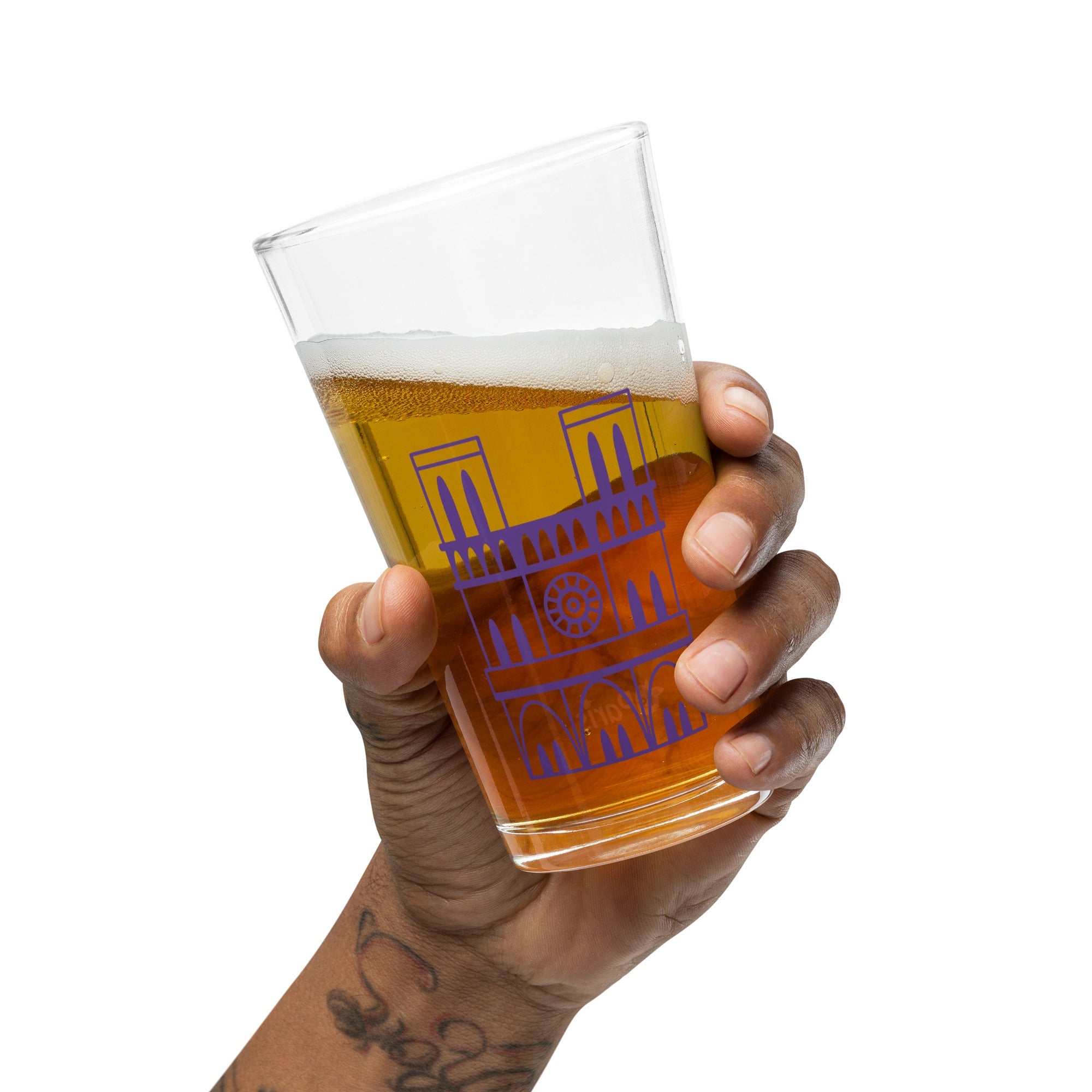 tsgabrielle® • Paris - Notre-Dame-katedralen • Shaker-pintglas • 473 ml