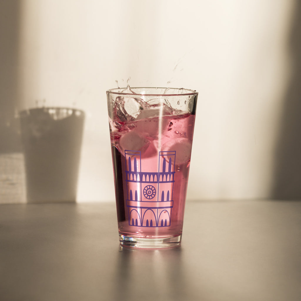 tsgabrielle® • Paris - Notre-Dame Cathedral • Shaker Pint Glass • 16 oz