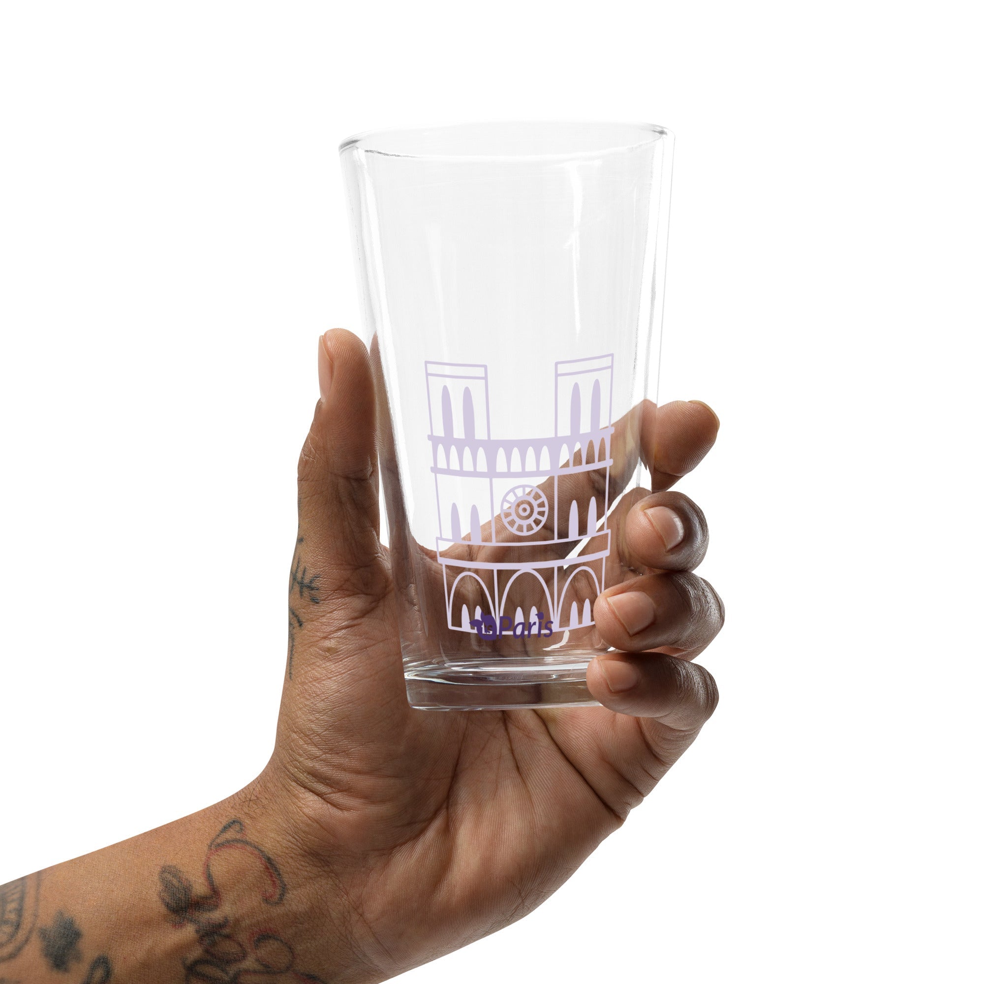 tsgabrielle® • Paris - Notre-Dame-katedralen • Shaker-pintglas • 473 ml