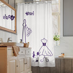 tsgabrielle® • Paris - Modeuge • Bruseforhæng • Hvidt • 180 x 180 cm