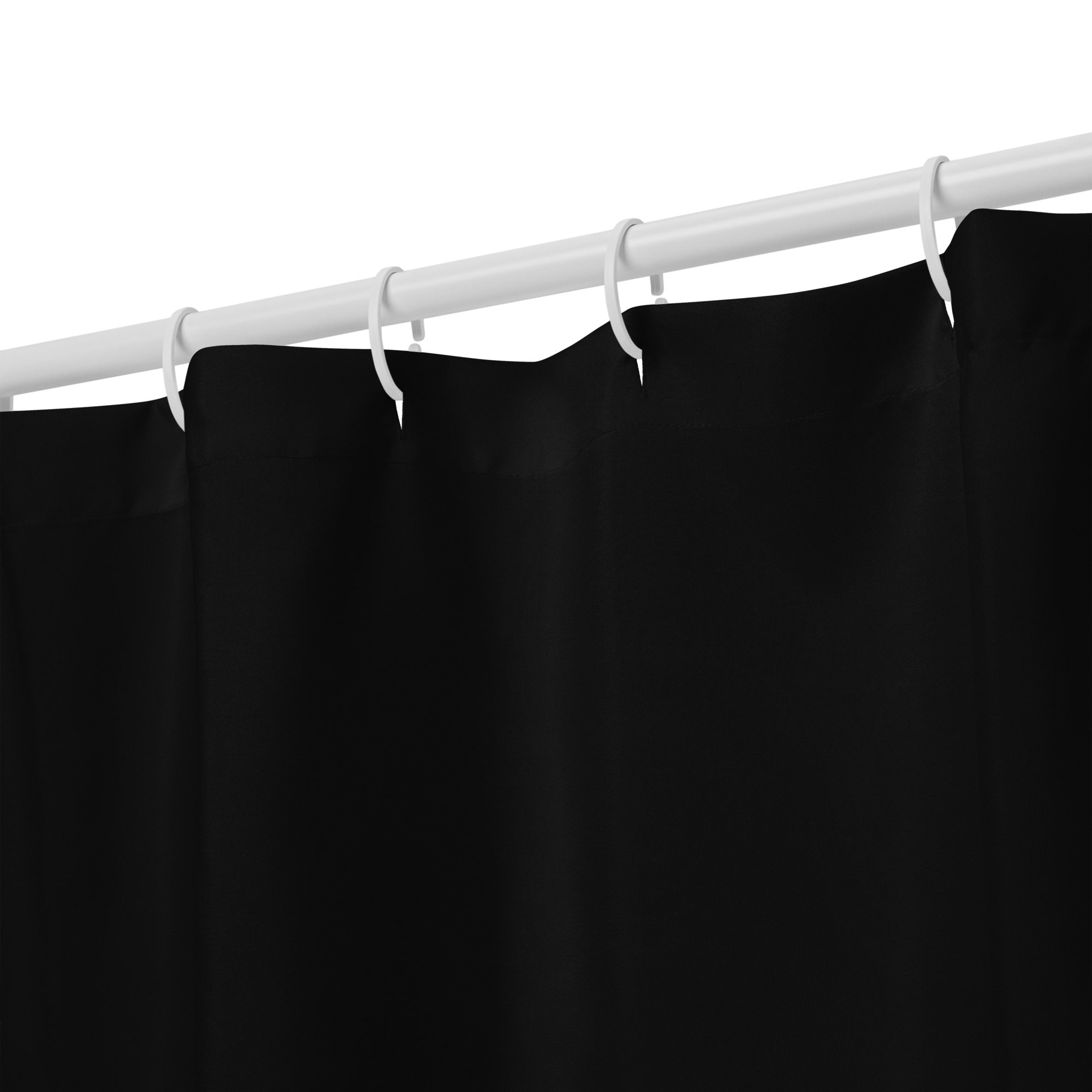 tsgabrielle® • Flamant 🦩 Rose • Shower Curtain • Black • 71″ × 74″
