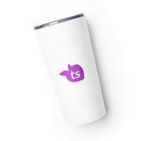 tsgabrielle® • Tapered Tumbler • White • Stainless Steel • 20 oz
