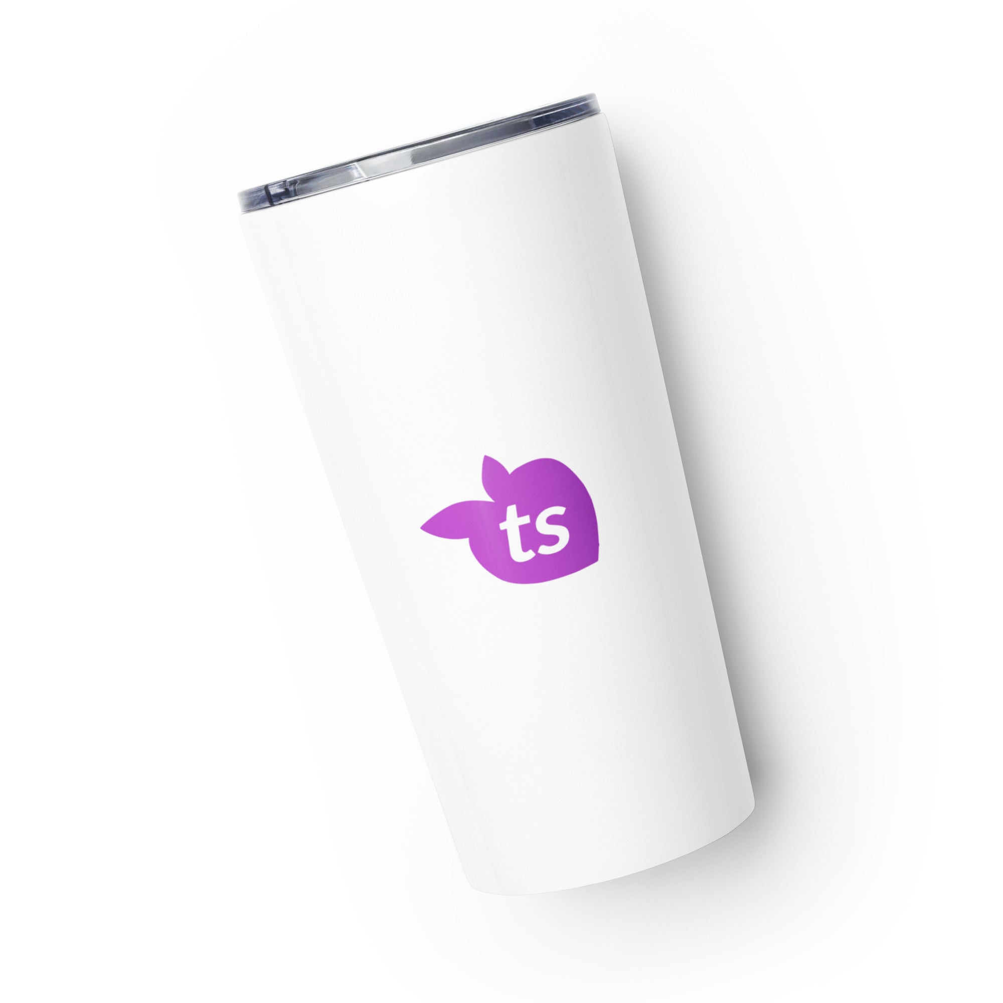 tsgabrielle® • Tapered Tumbler • White • Stainless Steel • 20 oz