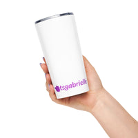 tsgabrielle® • Tapered Tumbler • White • Stainless Steel • 20 oz