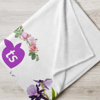 tsgabrielle® • TransFLOWer • Throw Blanket • White • 3 Sizes