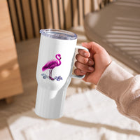 tsgabrielle® • Flamant 🦩 Rose • Travel Mug with a Handle • 2 Sizes •